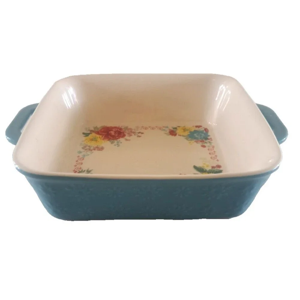 Pioneer Woman Fancy Flourish Casserole Dish Square 8.5